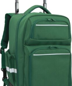 School Mate Large Green Division + Laptop/tablet Trolley Back Pack S-2973G