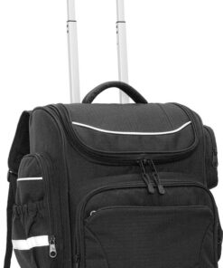 School Mate® X Large Ripstop Division Trolley Backpack BLACK S-2932