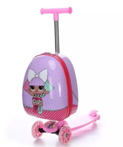Scooting Suit Case for Kids - 16 inch - Pink
