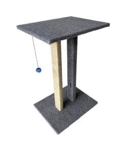 Scratzme - 4 Big Cats Premium Scratching Post - Light Grey & Black