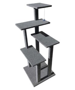 Scratzme - Fivestar Premium Scratching Post - Light Grey & Black