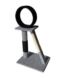 Scratzme - Groomroom Premium Scratching Post - Light Grey & Black