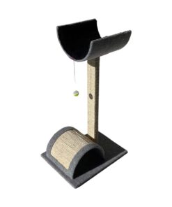 Scratzme - Hide & Scratz Premium Scratching Post - Light Grey & Black