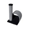 Scratzme - Hidy Hut Premium Scratching Post - Light Grey & Black