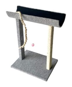 Scratzme - Lazy Daze Premium Scratching Post - Light Grey & Black