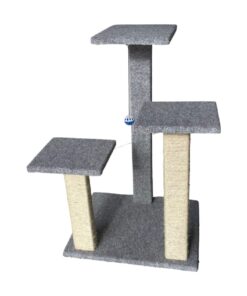 Scratzme - Scratz Stairs Premium Scratching Post - Light Grey & Black