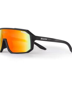 SCVCN Cycling Glasses - Black & Red