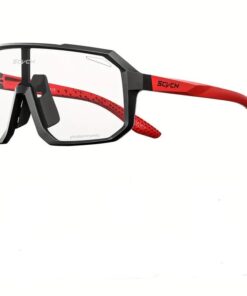 SCVCN Photochromic Sunglasses - Black and Red