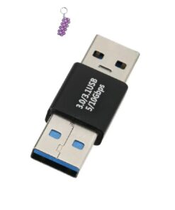 SE-L88 USB 3.0 Male To USB 3.0 Male Adapter Converter 1Piece And Keyholder