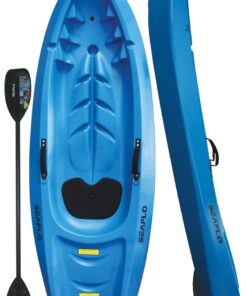 Seaflo Children's Kayak with Oars - 60kg Capacity - Blue