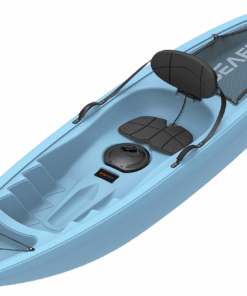 Seaflo Recreational Adult Kayak with Paddle, Seat Pad and Backrest - Sky blue