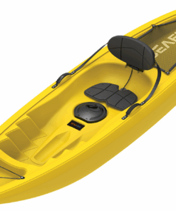 Seaflo Recreational Adult Kayak with Paddle, Seat Pad and Backrest - Yellow