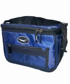 Seagull Nylon Cooler Bag Beige 6 Can - Navy