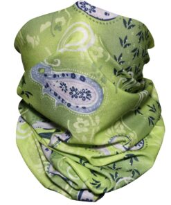 Seamless Multifunctional Breathable Headwear and Face Covering -Tropical Green