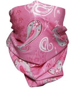 Seamless Multifunctional Breathable Headwear and Face Covering-Tropical Pink
