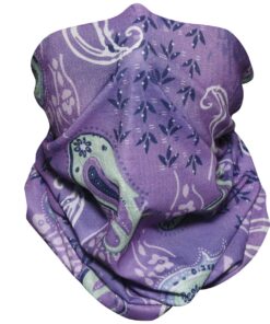 Seamless Multifunctional Breathable Headwear and Face Covering-Tropical Purple