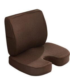 Seat Cushion and Lumbar Support Pillow - Brown