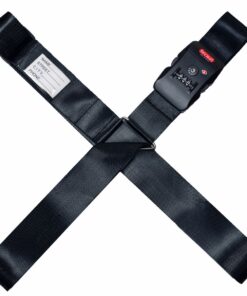 Secua Anti-theft Luggage Strap TSA Combination Lock For Suitcase Adjustable - Classic Black