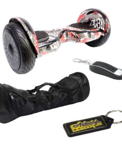 Self Balance 10" LED Bluetooth Hoverboard-Xtreme Red & Remote-Bag & Keyring