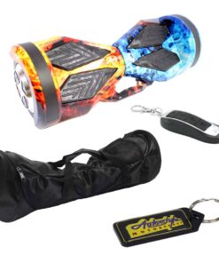 Self Balance 8" LED Bluetooth Hoverboard -Fire & Ice & Remote-Bag & Keyring