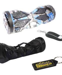 Self Balance LED 8" Bluetooth Hoverboard - Xtreme with Remote-Bag & Keyring