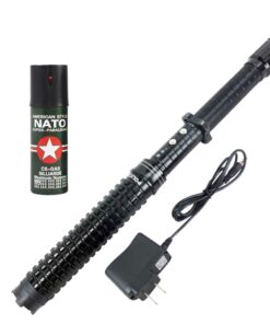 Self Defence Stun Gun & Flashlight + Pepper Spray