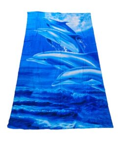 Selphies Extra Large Beach/Swimming Summer Towel - Sea Blue