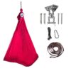 Sensory Swing Therapy Hammock Yoga Swing for Kids with 360 Swivel Hanger - Red