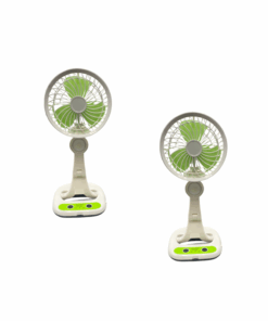 Set Of 2 Foldable Fan With LED Light- KC- 7900