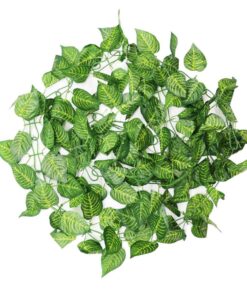 Set of 2 Garden Leaf Bail Leaves Garland Window Wall Tree Hanging Ornaments