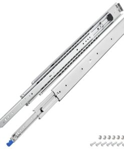Set of 2 Heavy Duty 76mm 4 x 4 Bakkie Drawer Slides With Lock-2.9m