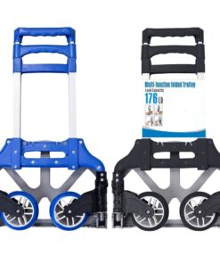 Set of 2 Multi Function Heavy Duty Folding Hand Trolleys-80Kg Each