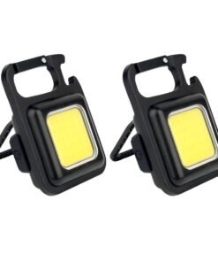 Set of 2 - Pocket Keychain Mini Light Multifunctional Rechargeable