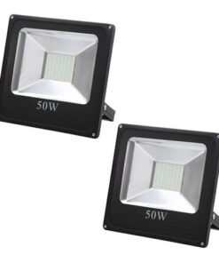 Set of 2 Super Bright 50W Dr Light Slim SMD LED Flood Light