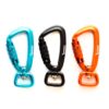 Set of 3 -4kN Auto Locking Carabiner Clips with Swivel Clasp for Dog Leash