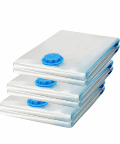 Set Of 3 - Vacuum Seal Storage Bags For Linen And Clothes 120 x 80cm