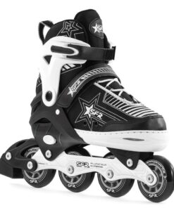 SFR Pulsar Adjustable Silver Inline Skates Size 3-6