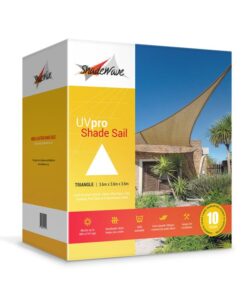 Shadewave Triangle Shade Sail - Beige (3.6m x 3.6m x 3.6m)