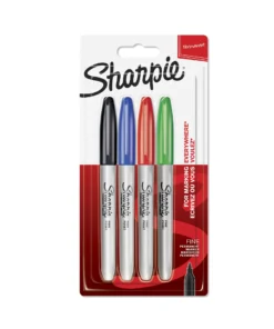 SHARPIE Fine Permanent Marker Assorted Standard Card Of 4