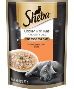 Sheba - Wet Cat Food with Chicken & Tuna in Gravy - 24 x 70g