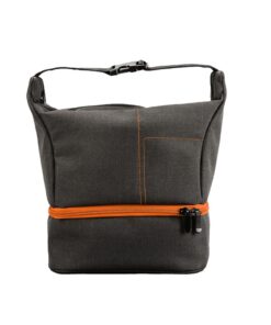 Shockproof DSLR Camera Lens Case Insert Cushion Partition Bag-Gray&Orange