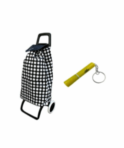 Shopping Bag Trolley With MXM Keyring Flashlight