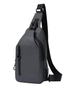 Shoulder Crossbody Backpack Waterproof Sling Bags - Grey