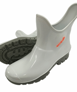 Shova Deluxe Short Fishing Gumboot - White - UK 5