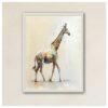 Shuvanni African Wildlife Art - Framed Canvas Prints - Abstract Giraffe