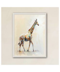 Shuvanni African Wildlife Art - Framed Canvas Prints - Abstract Giraffe