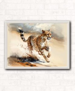 Shuvanni African Wildlife Art - Framed Canvas Prints - Wall Art Cheetah