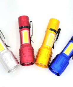 (SI-M-T-128-COMBO) Mini Aluminium USB Rechargeable LED Flashlight-Combo