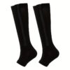 Side Zipper Compression Socks - S-M