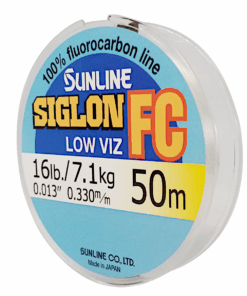 Siglon Fluorocarbon Leader Fishing Line 7.1KG/16Lb .33MM Colour Clear 50m Spool